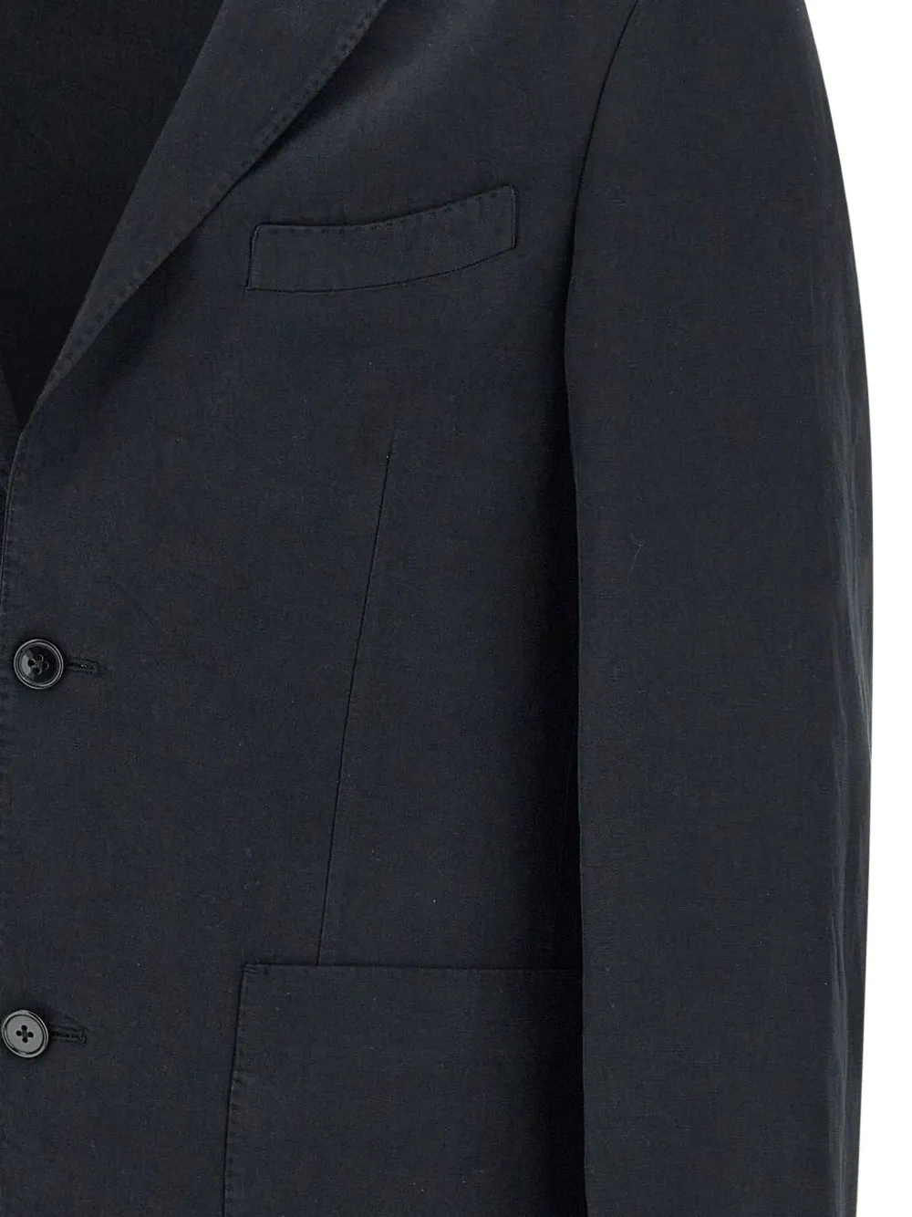 Shop Officine Generale Nehemiah Single-breasted Blazer In Black