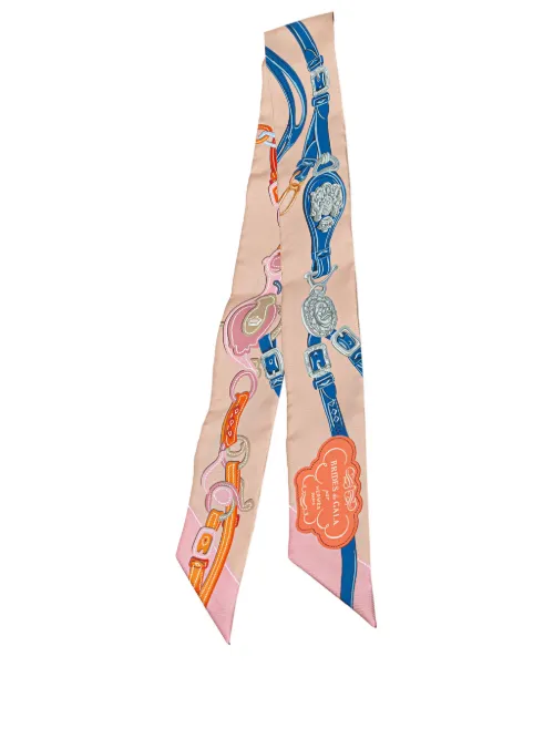 Foulards Brides De Gala Bayaderes Twilly en soie (2000-2020) - Hermès Pre-Owned - Modalova