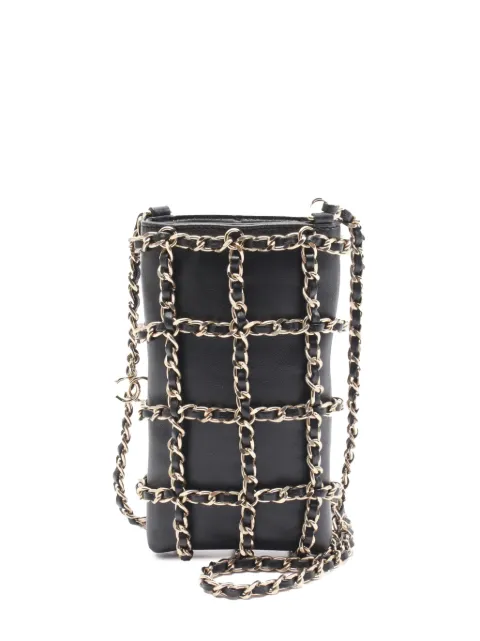CHANEL Pre-Owned 2020 Lambskin Tech Me Out Clutch With Chain crossbody bag