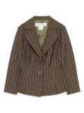 Christian Dior Pre-Owned 2000s pinstriped blazer - Brown