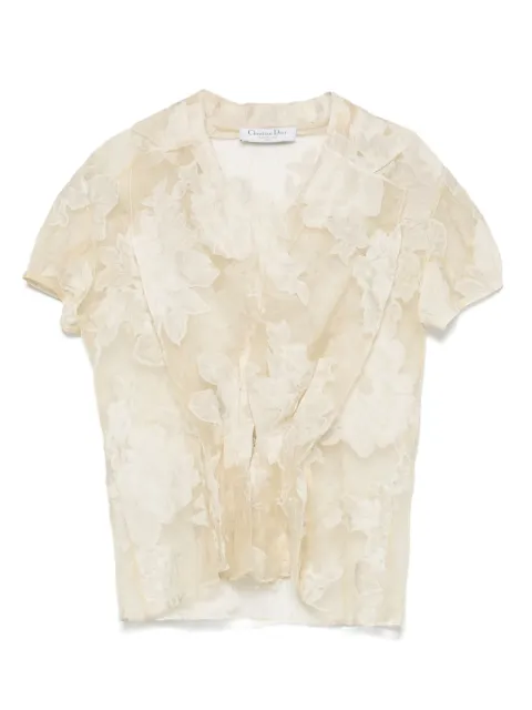 Christian Dior Pre-Owned top con estampado floral 2010