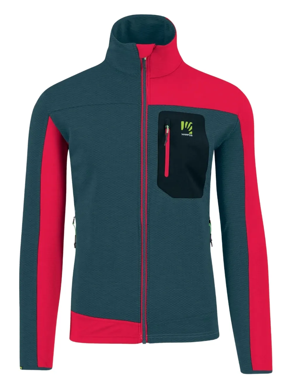KARPOS Cherz panelled zip-up sweatshirt - ブルー KARPOS Cherz panelled zip-up sweatshirt - ブルー