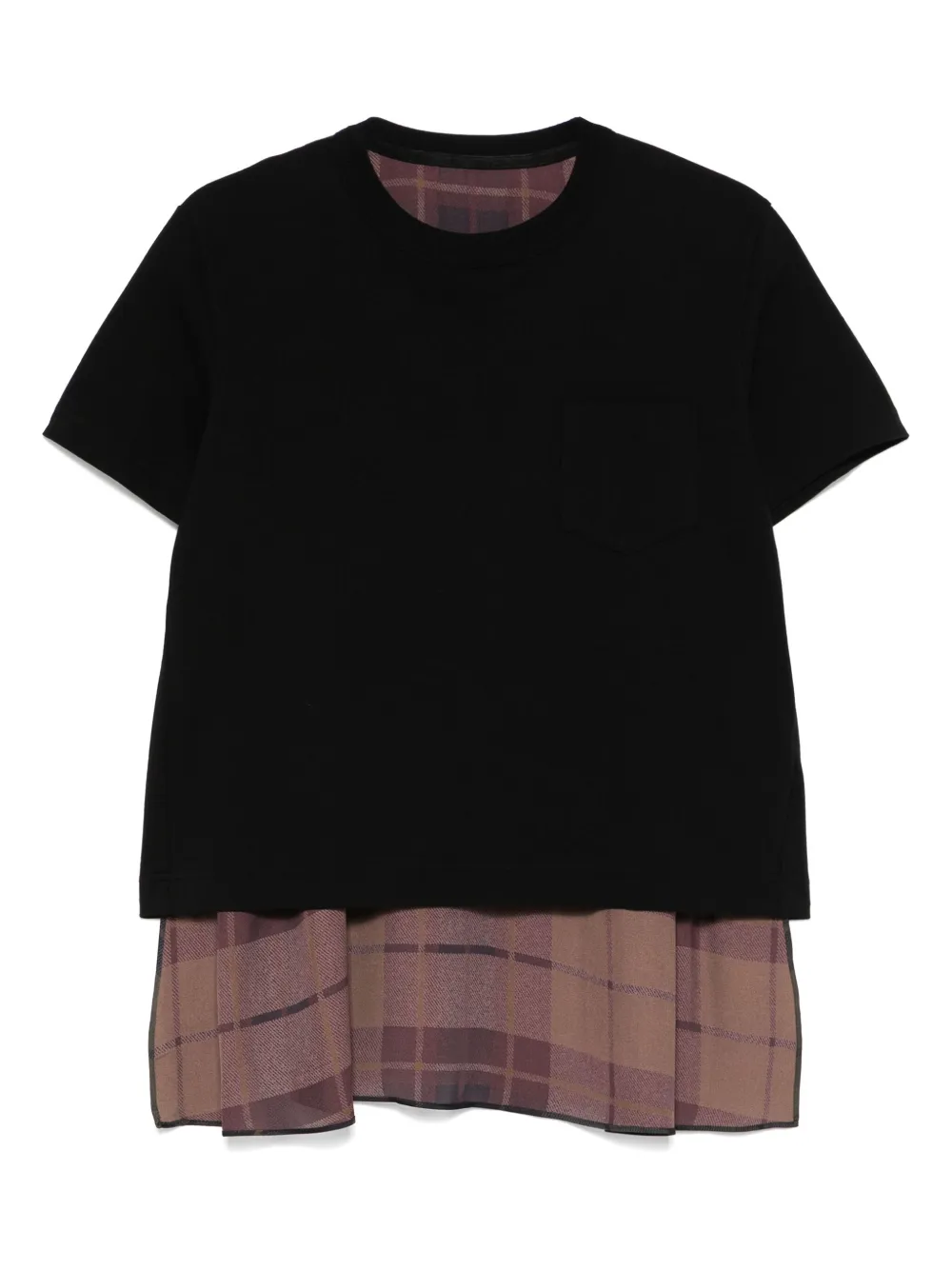 sacai playera con paneles | negro | Image 1