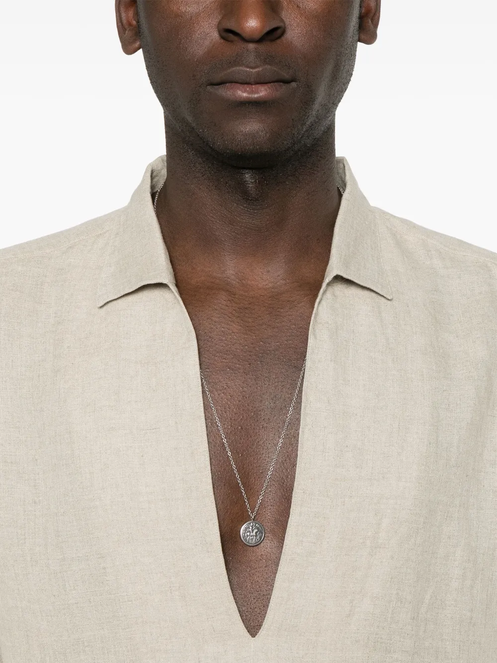Tagliatore Linnen overhemd Beige