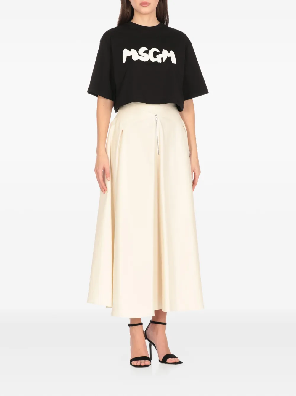 MSGM T-shirt met logoprint Zwart