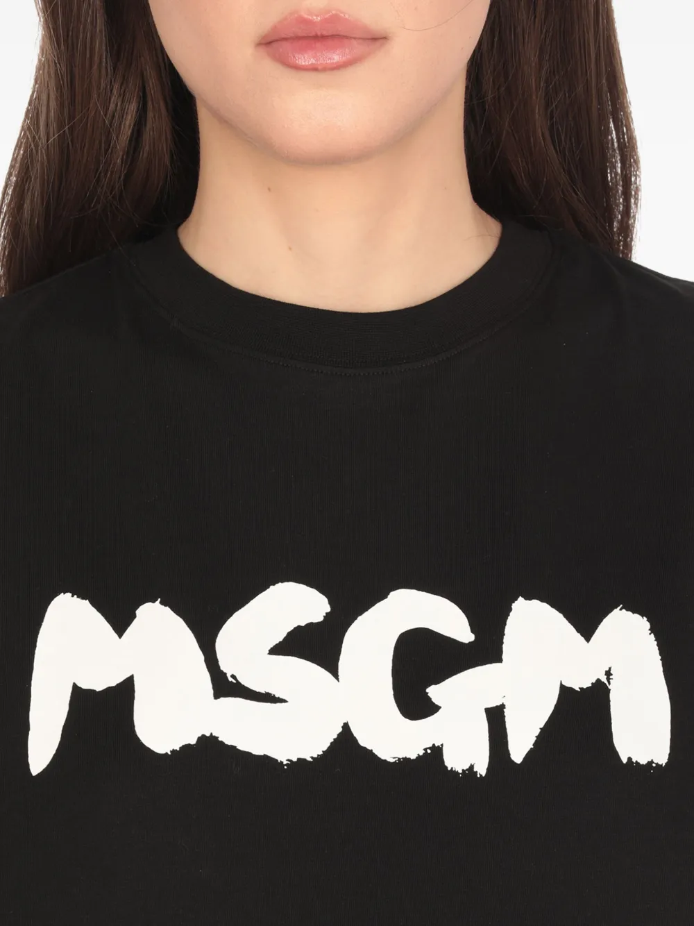 MSGM T-shirt met logoprint Zwart