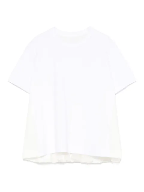 sacai panelled T-shirt
