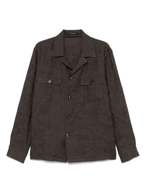 Tagliatore camp-collar shirt