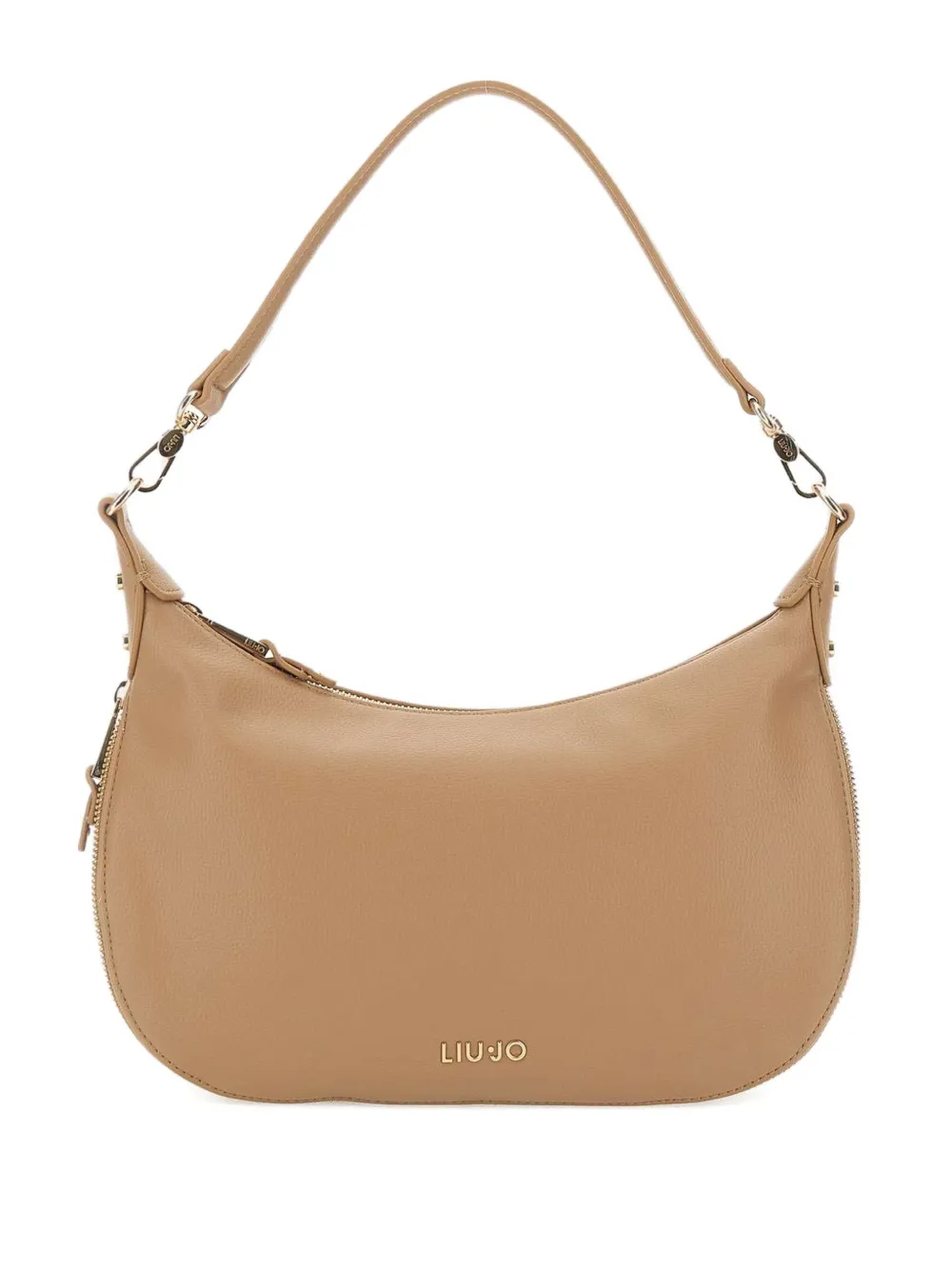 zip-detail shoulder bag