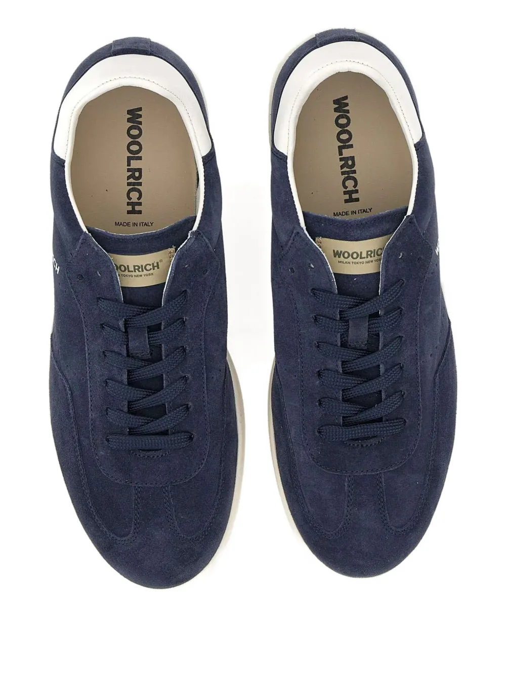 Woolrich Suede Sneakers In Blue