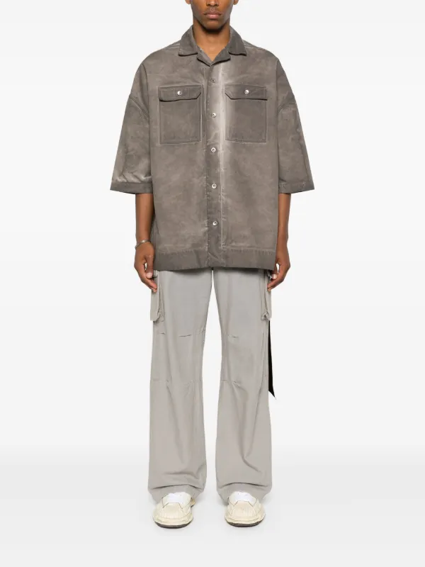 Rick Owens DRKSHDW Magnum Tommy シャツ | グレー | FARFETCH JP
