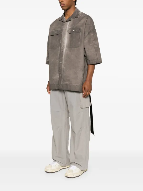 【関税込み】Rick Owens グレー ベースボール スウェットシャツ Rick Owens DRKSHDW Magnum Tommy シャツ | グレー | FARFETCH JP