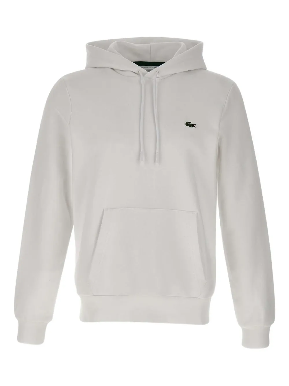 Lacoste Katoenen hoodie Wit