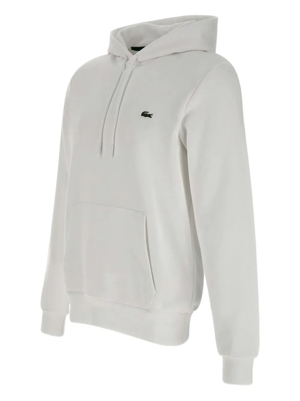 Lacoste Katoenen hoodie Wit