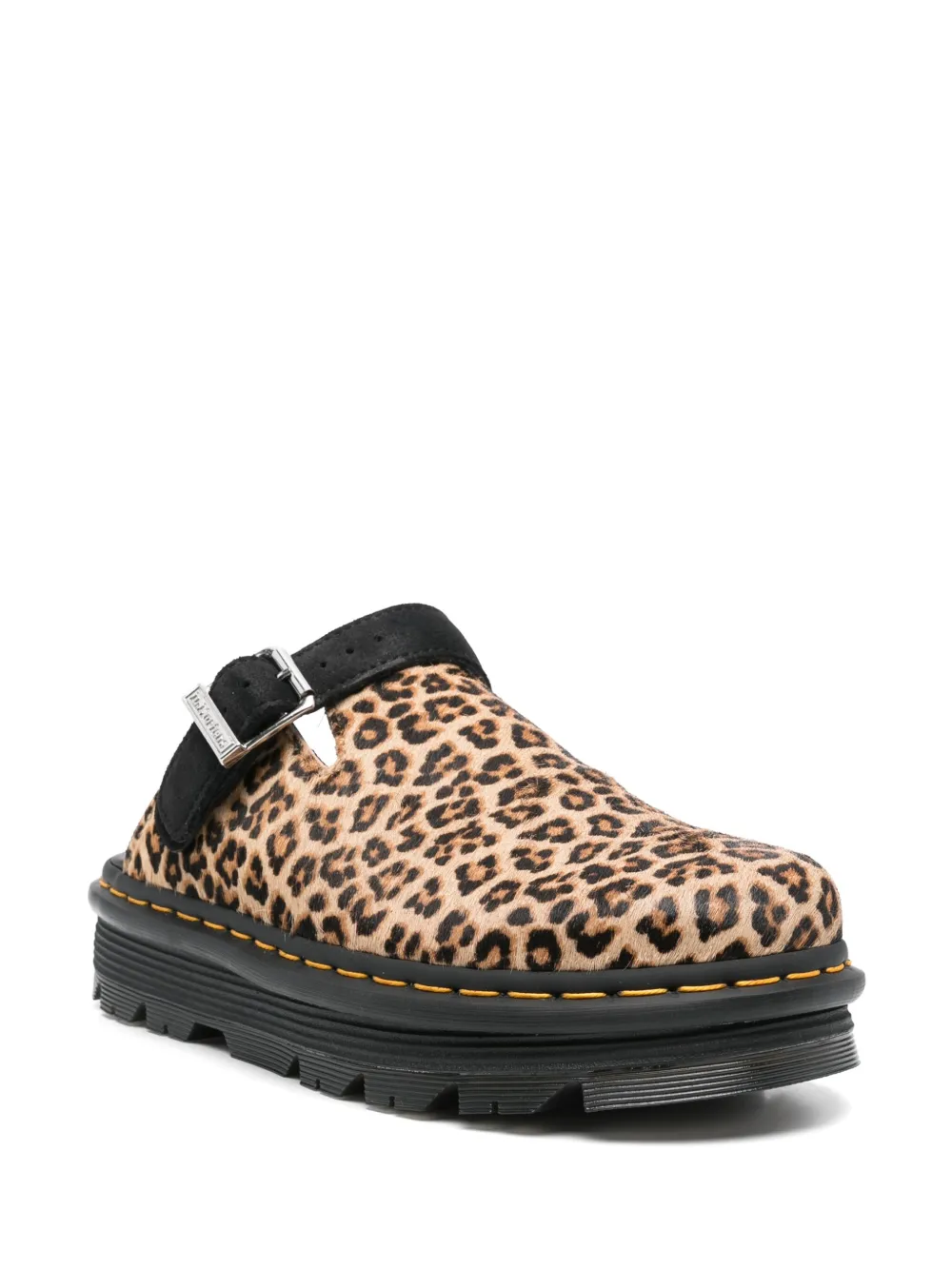 Dr. Martens Muiltjes met zigzag-patroon Bruin