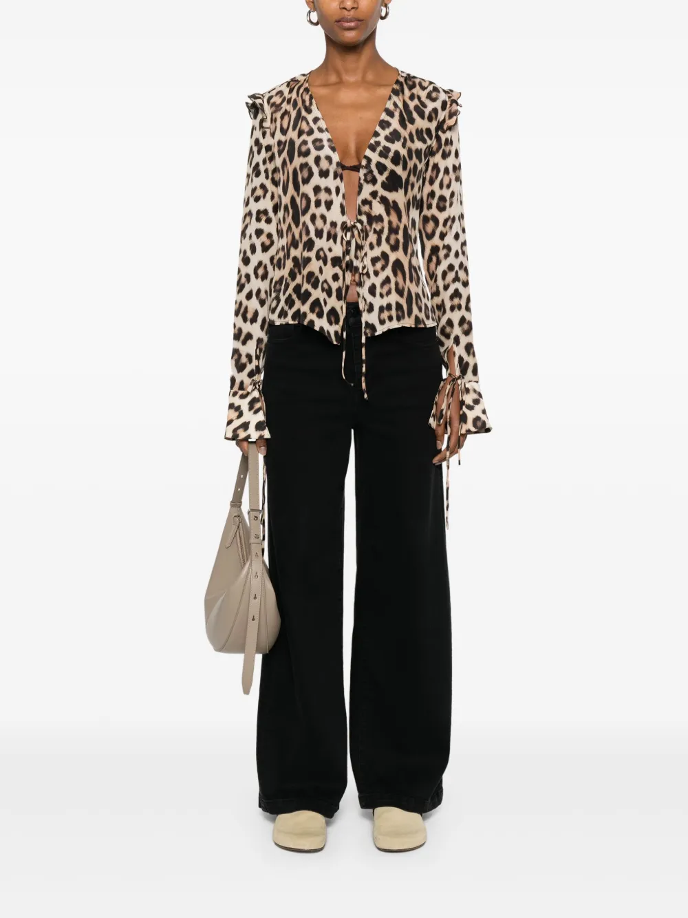 WRSTBHVR Omba blouse - Bruin