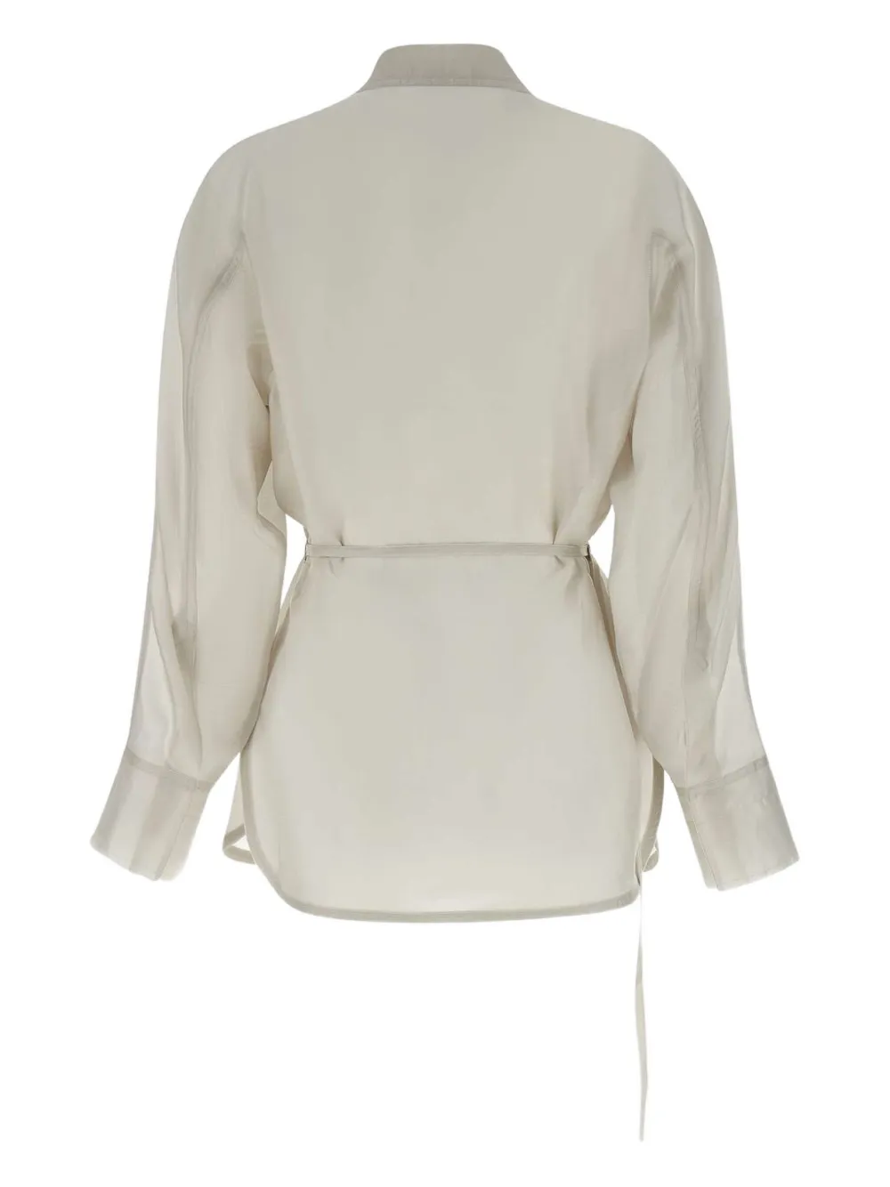 Low Classic Blouse met lange mouwen Beige