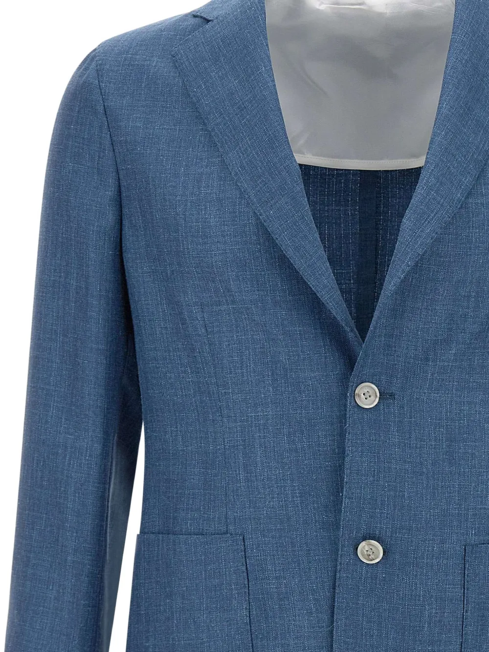 Barba Blazer met enkele rij knopen Blauw