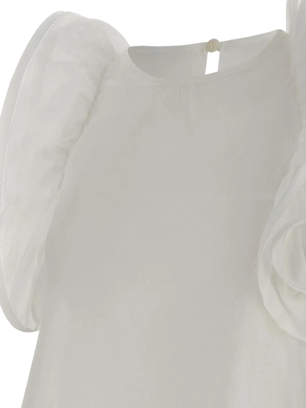 kaos Blouse met ruches Wit
