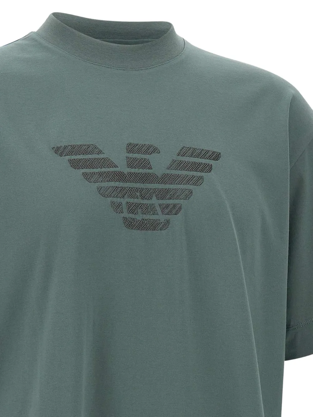 Emporio Armani Katoenen T-shirt Groen
