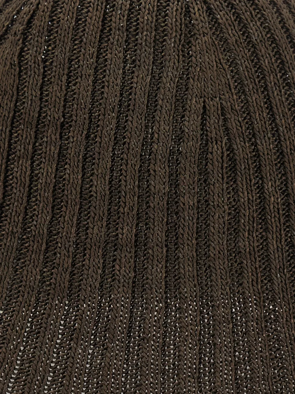 Brunello Cucinelli Ribgebreide vissershoed Bruin