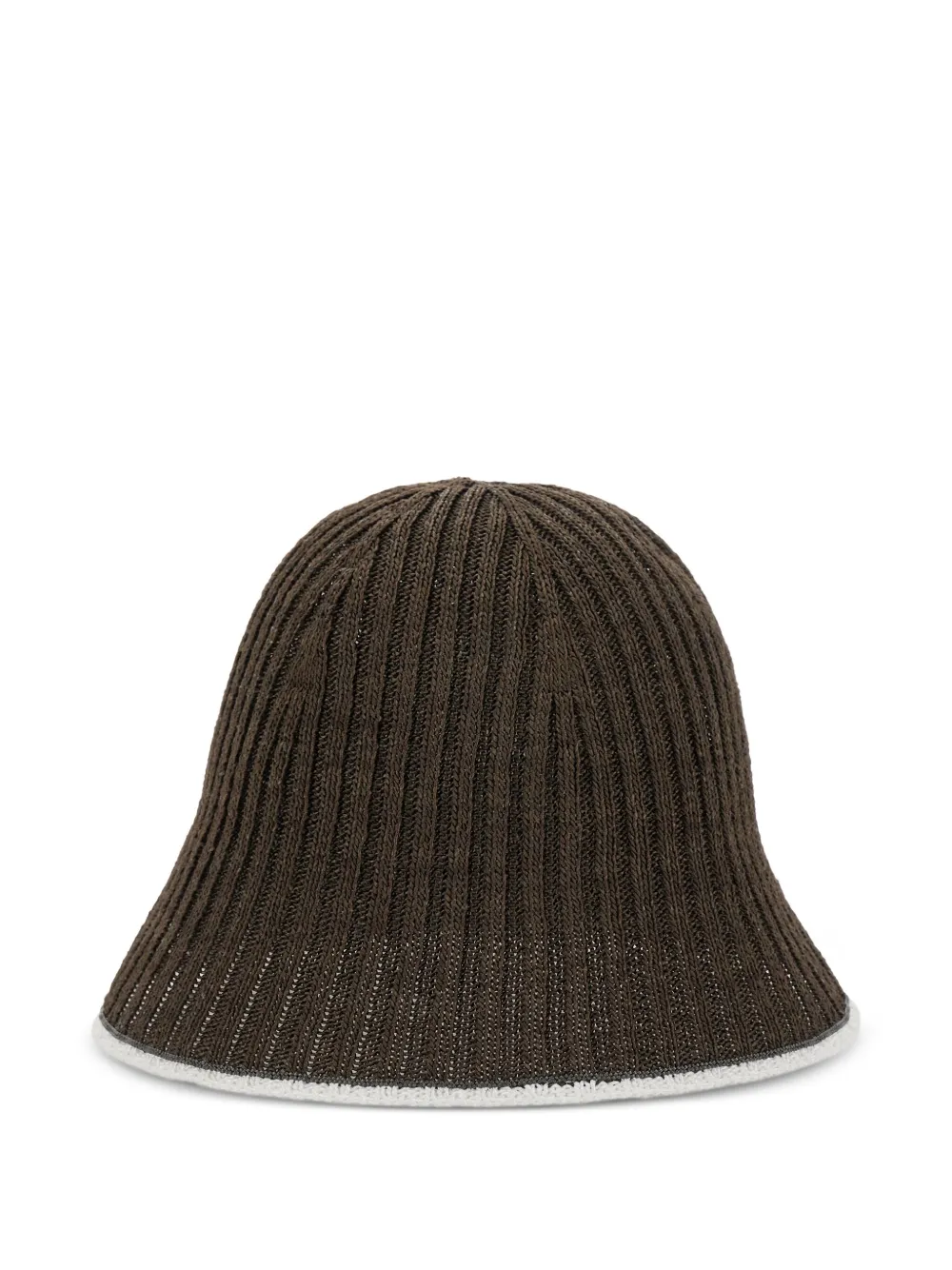 Brunello Cucinelli bob en maille nervurée | marron | Image 1