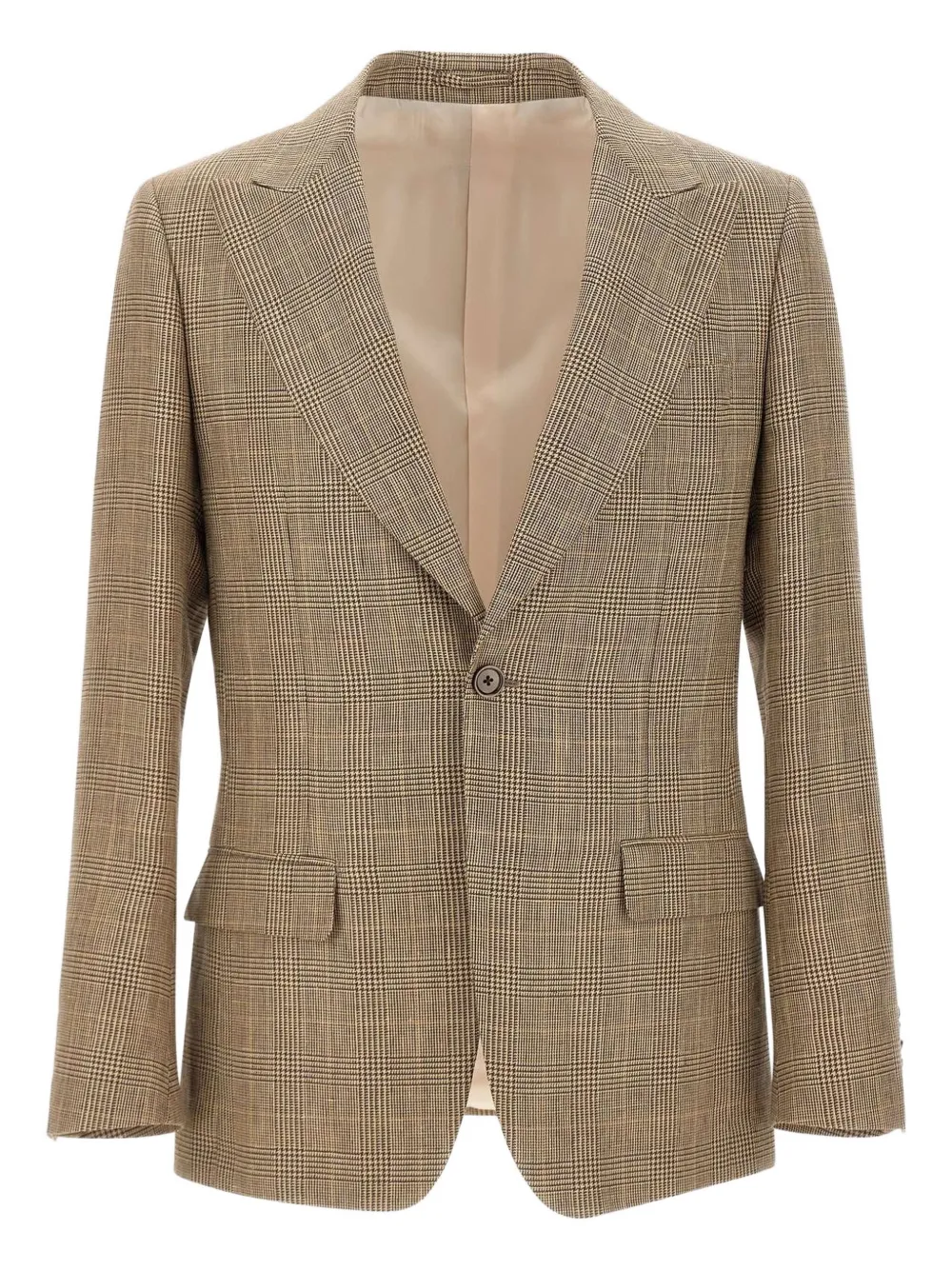 Lardini houndstooth blazer | Brown | Image 1