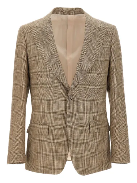 Lardini blazer con motivo pied de poule