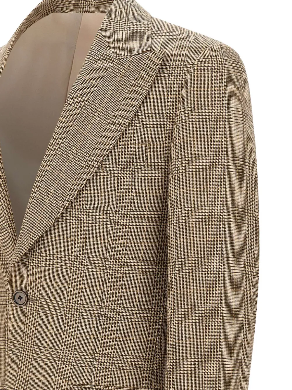 Lardini Blazer met pied-de-poule print Bruin