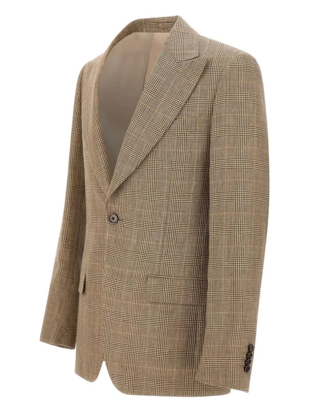 Lardini Blazer met pied-de-poule print Bruin