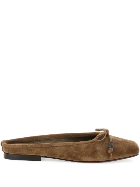 Brunello Cucinelli flats con puntera redonda