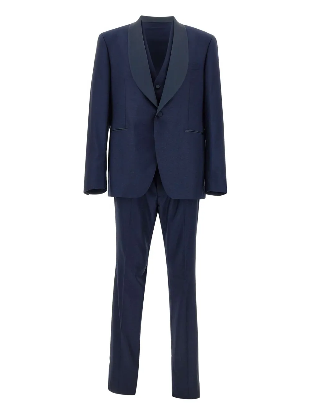 Tagliatore shawl-lapel three-piece suit | Blue | Image 1
