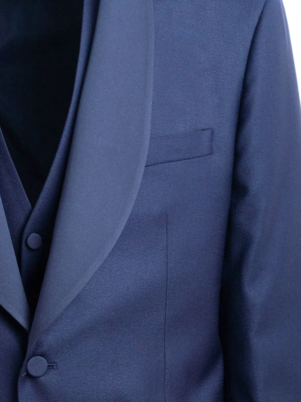 Tagliatore Driedelig pak met sjaalrevers Blauw