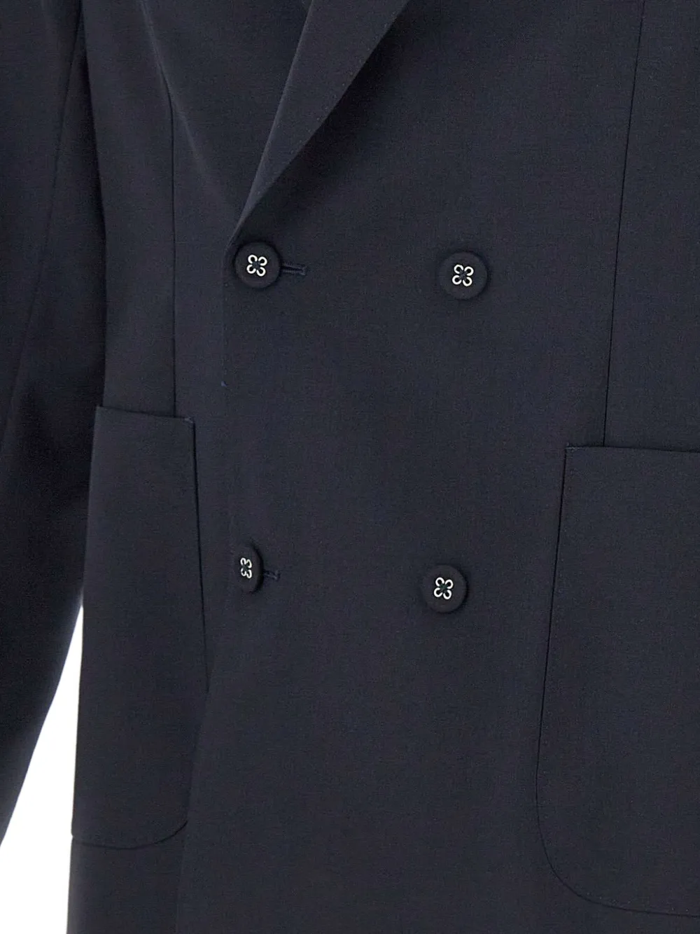 Officine Generale Leon blazer met dubbele rij knopen Blauw