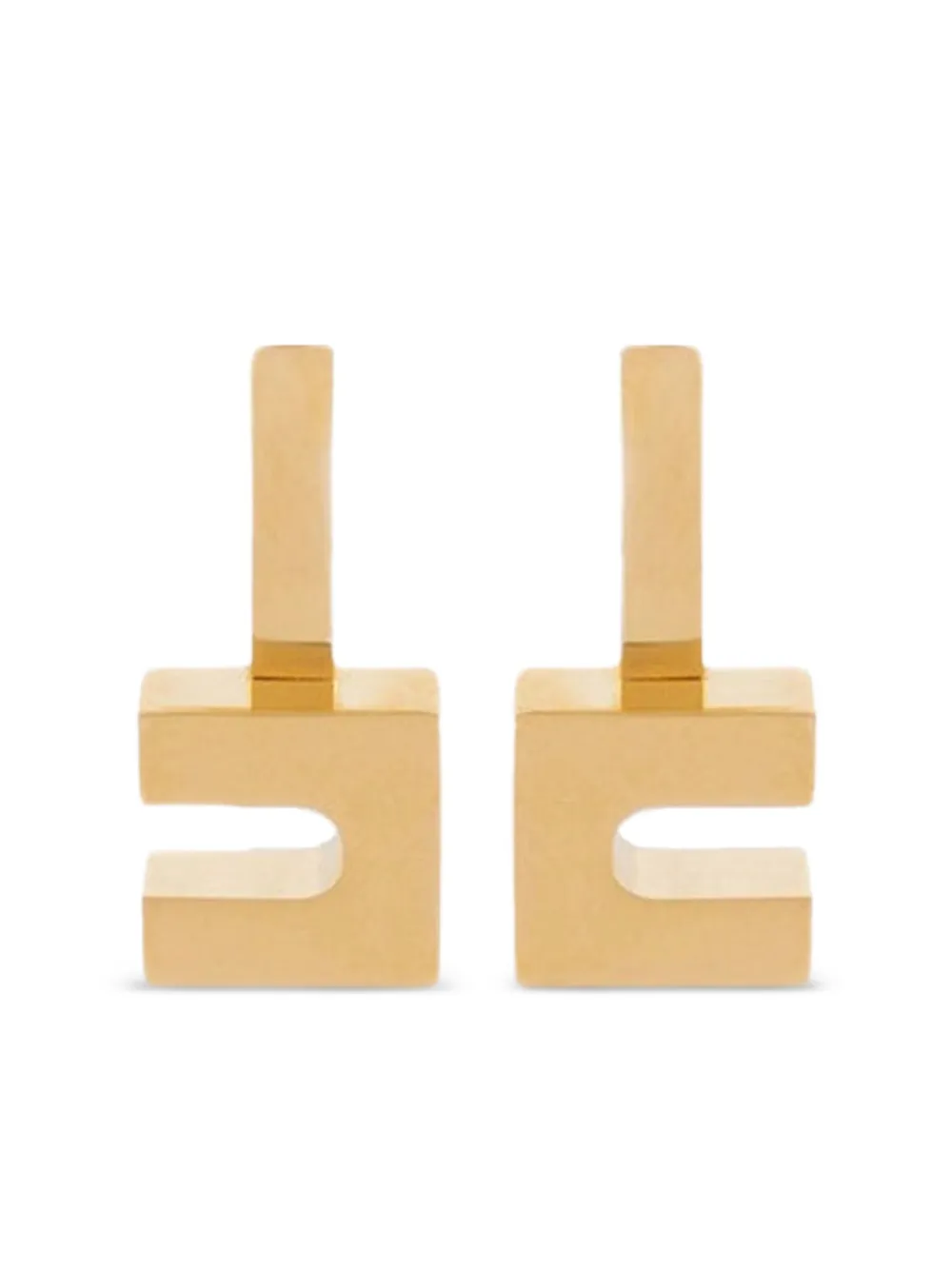 Elisabetta Franchi aretes con logo | dorado | Image 1