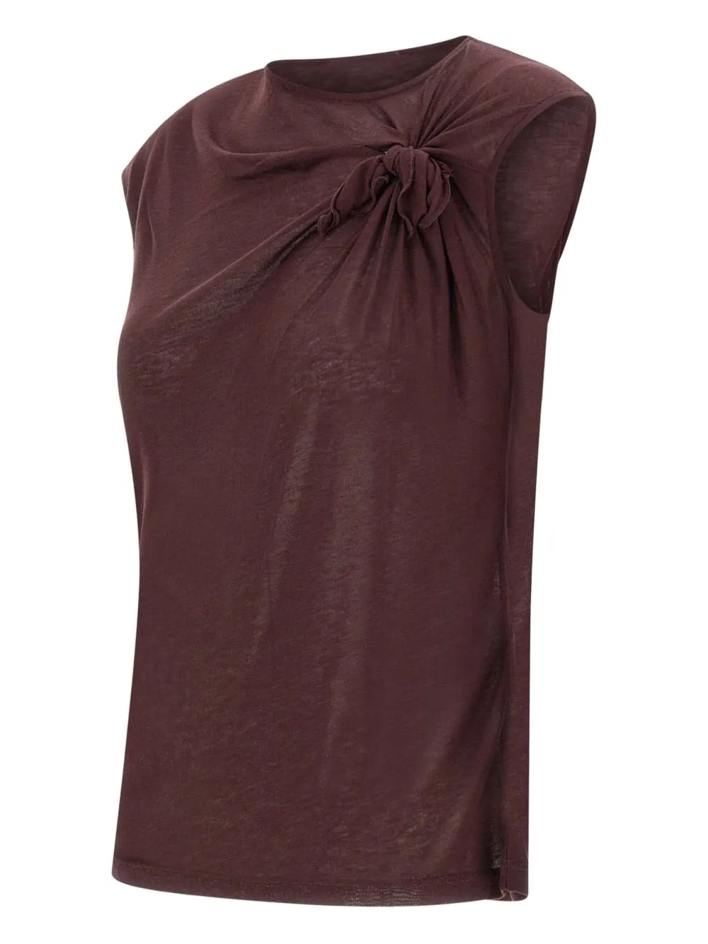 Victoria Beckham Top met geknoopt detail Bruin