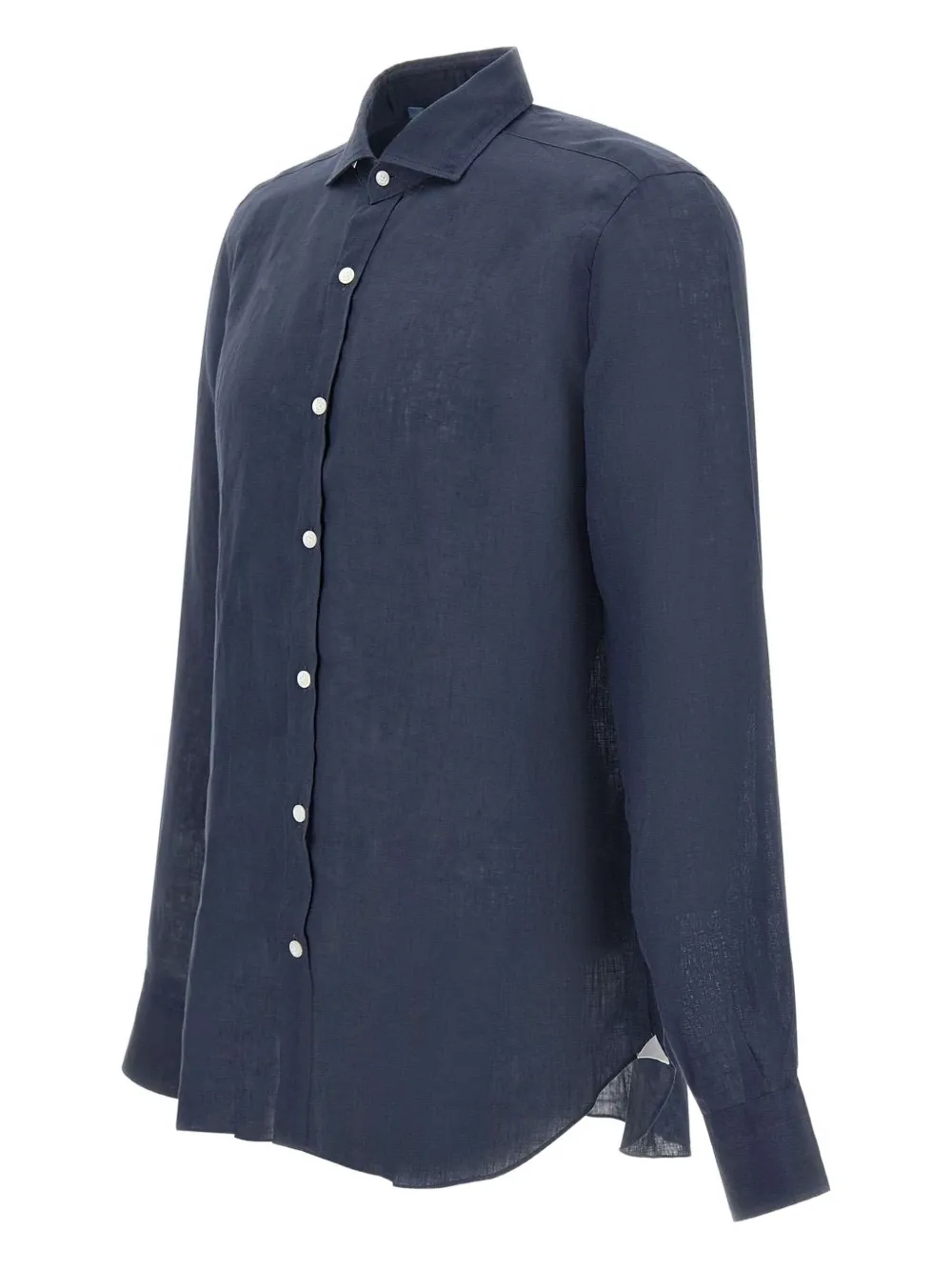 Barba Linnen overhemd Blauw