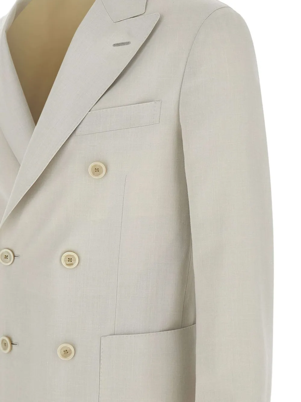 Lardini Blazer met puntige revers Beige