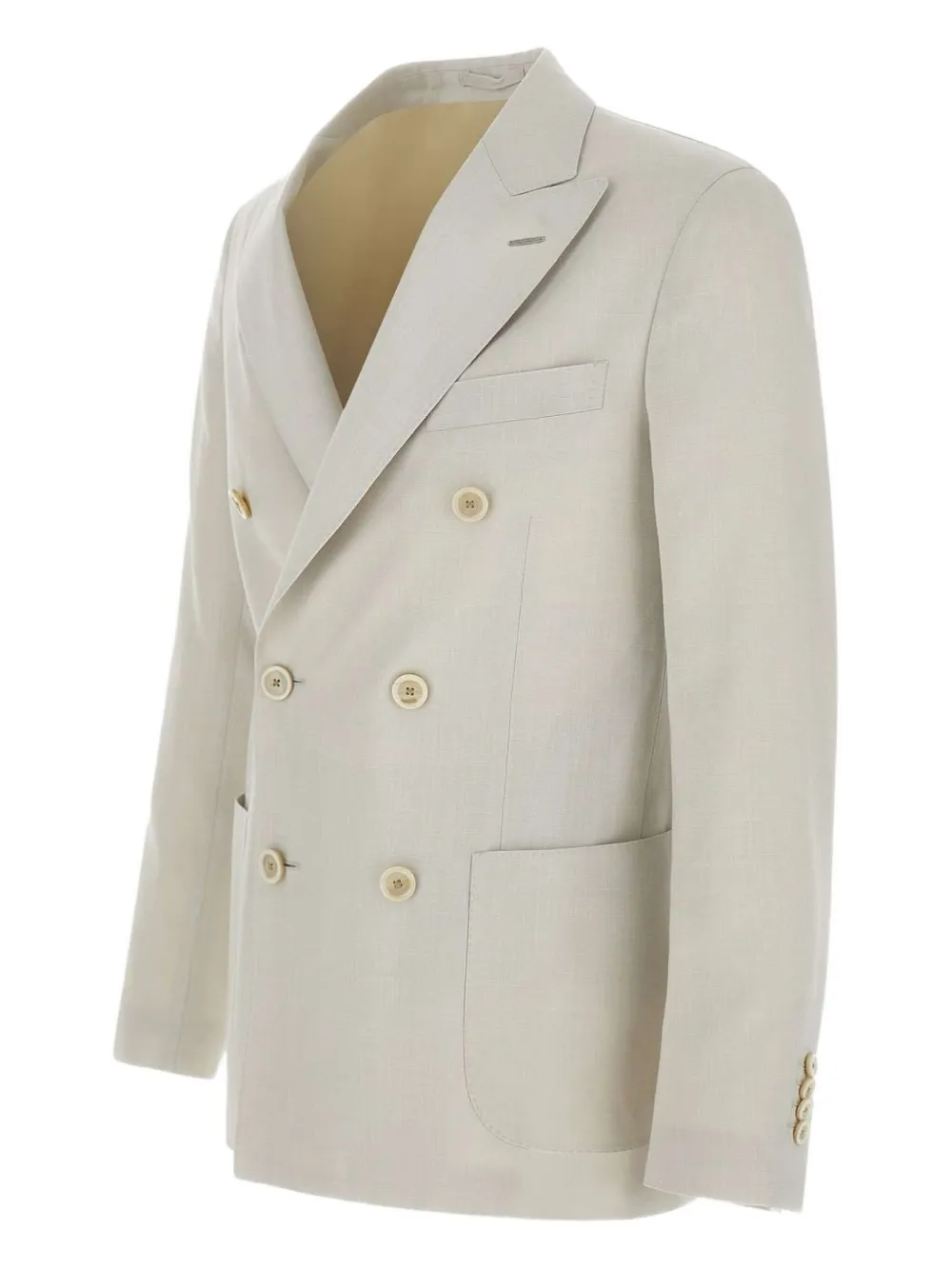 Lardini Blazer met puntige revers Beige