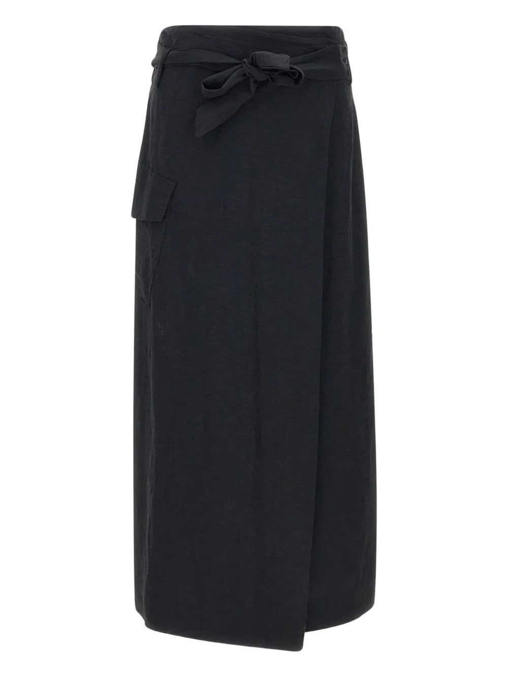 wrap maxi skirt