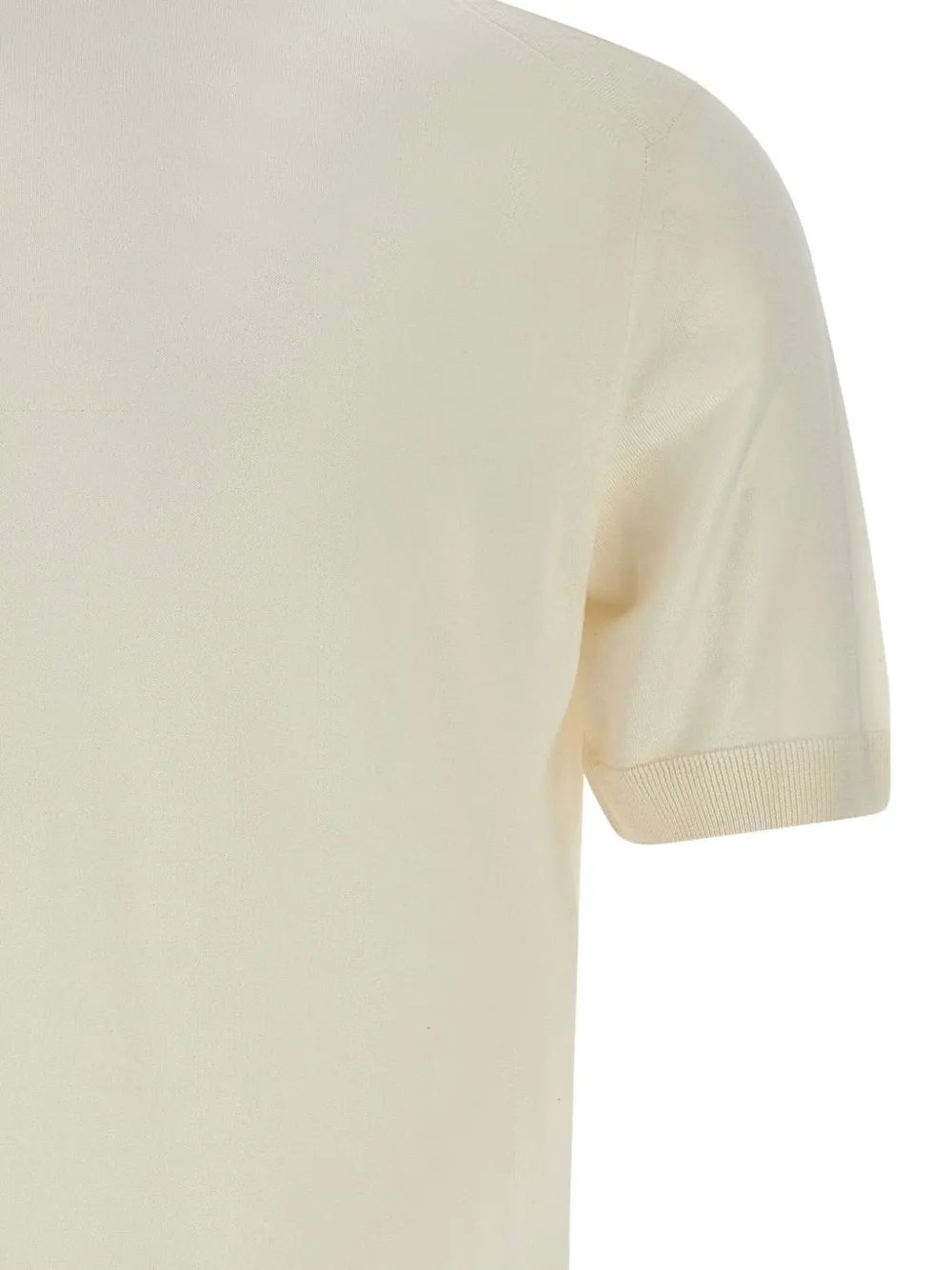 Eleventy Zijden T-shirt Beige