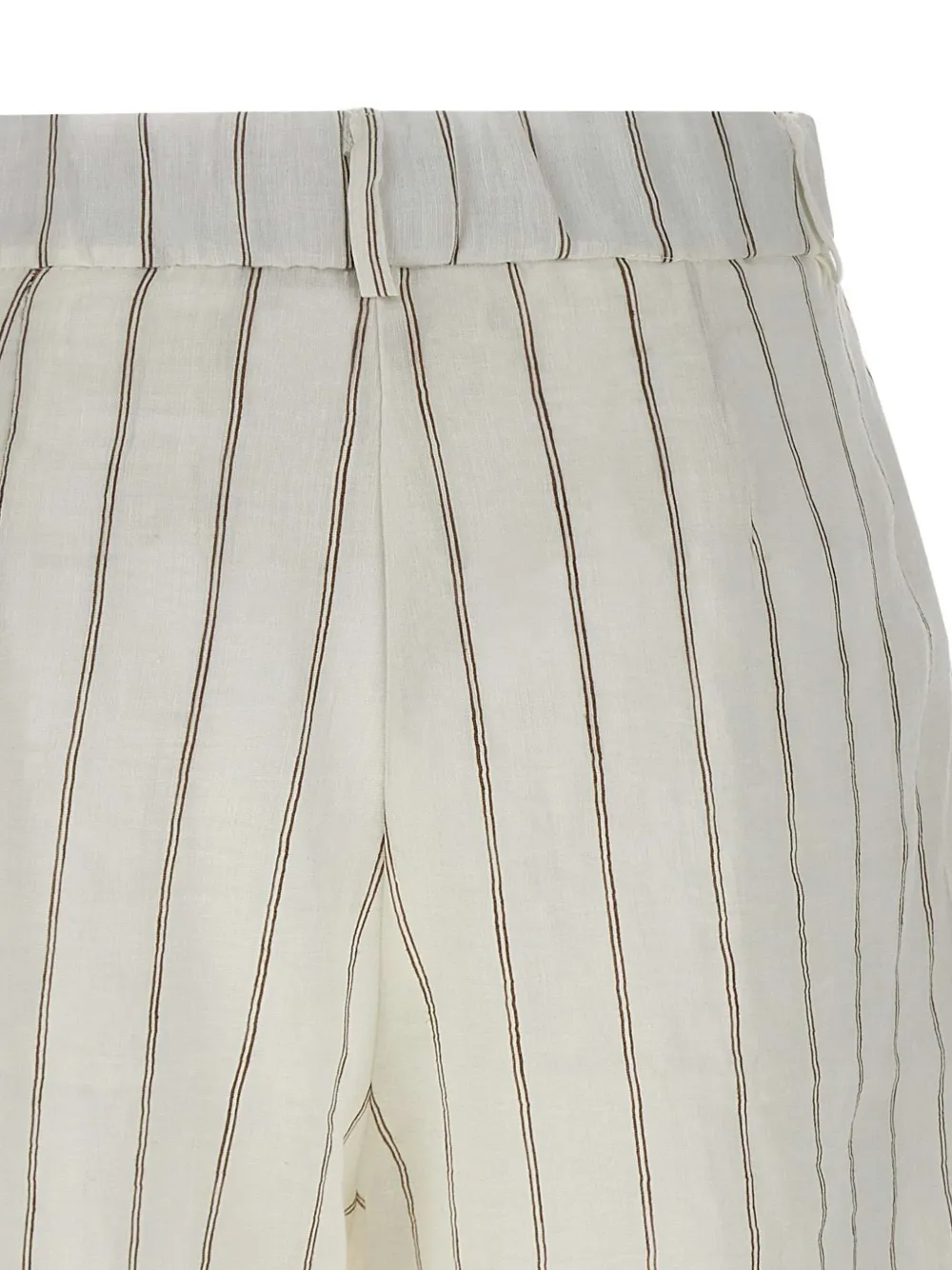 kaos Shorts met krijtstreep Wit