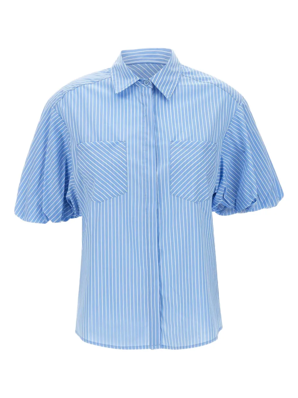 kaos camisa con rayas estampadas | azul | Image 1