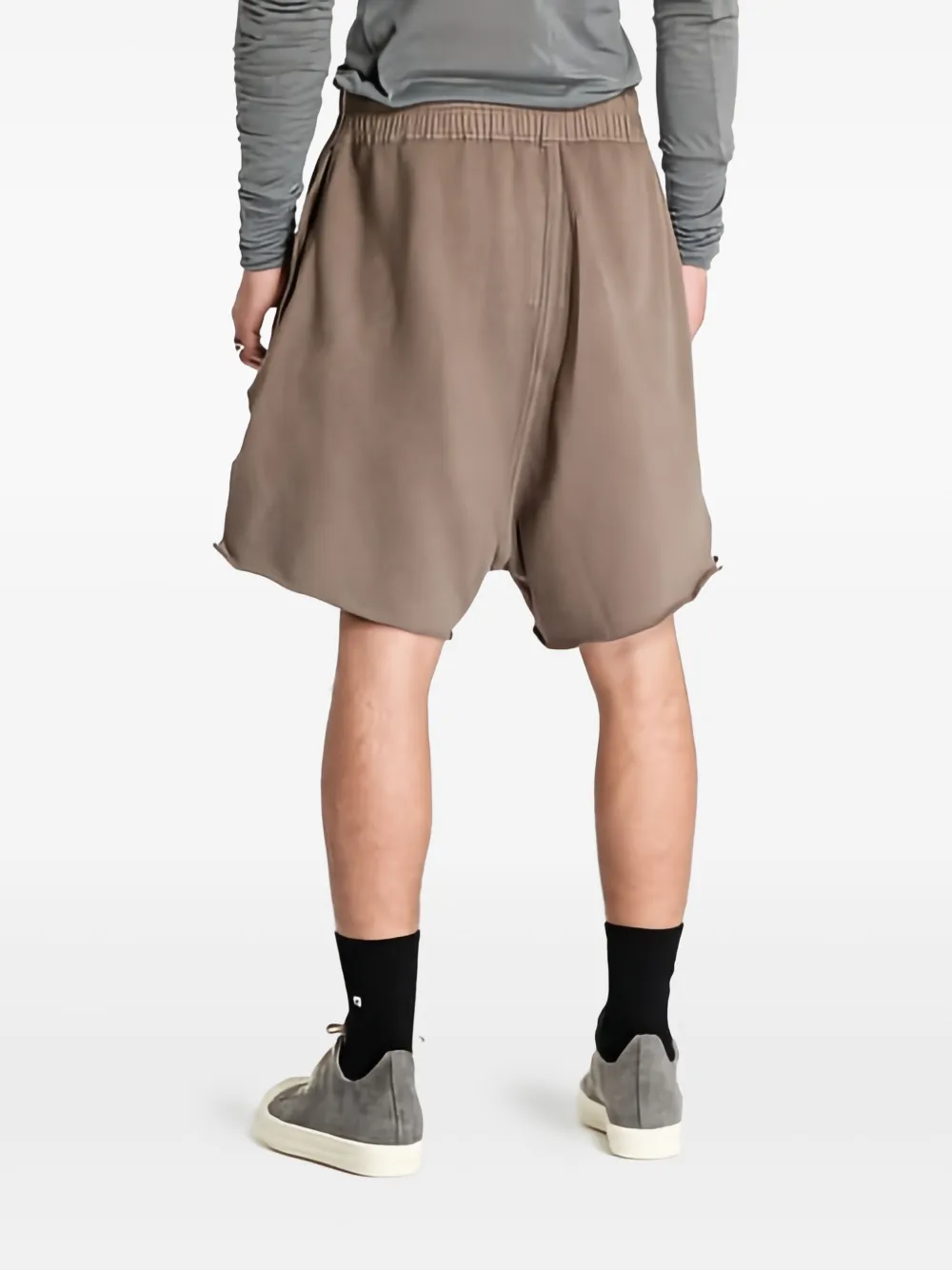 Rick Owens DRKSHDW Trainingsshorts met vlakken Bruin