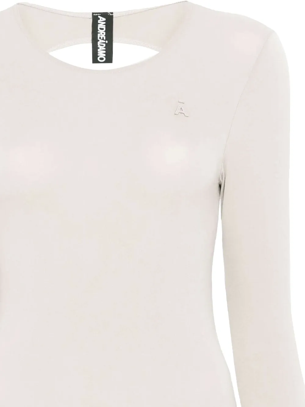 Andreädamo Long Sleeve Bodysuit In White