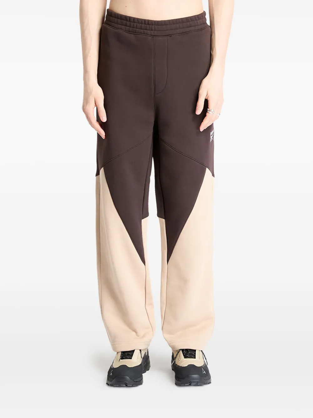 cotton wide-leg trousers