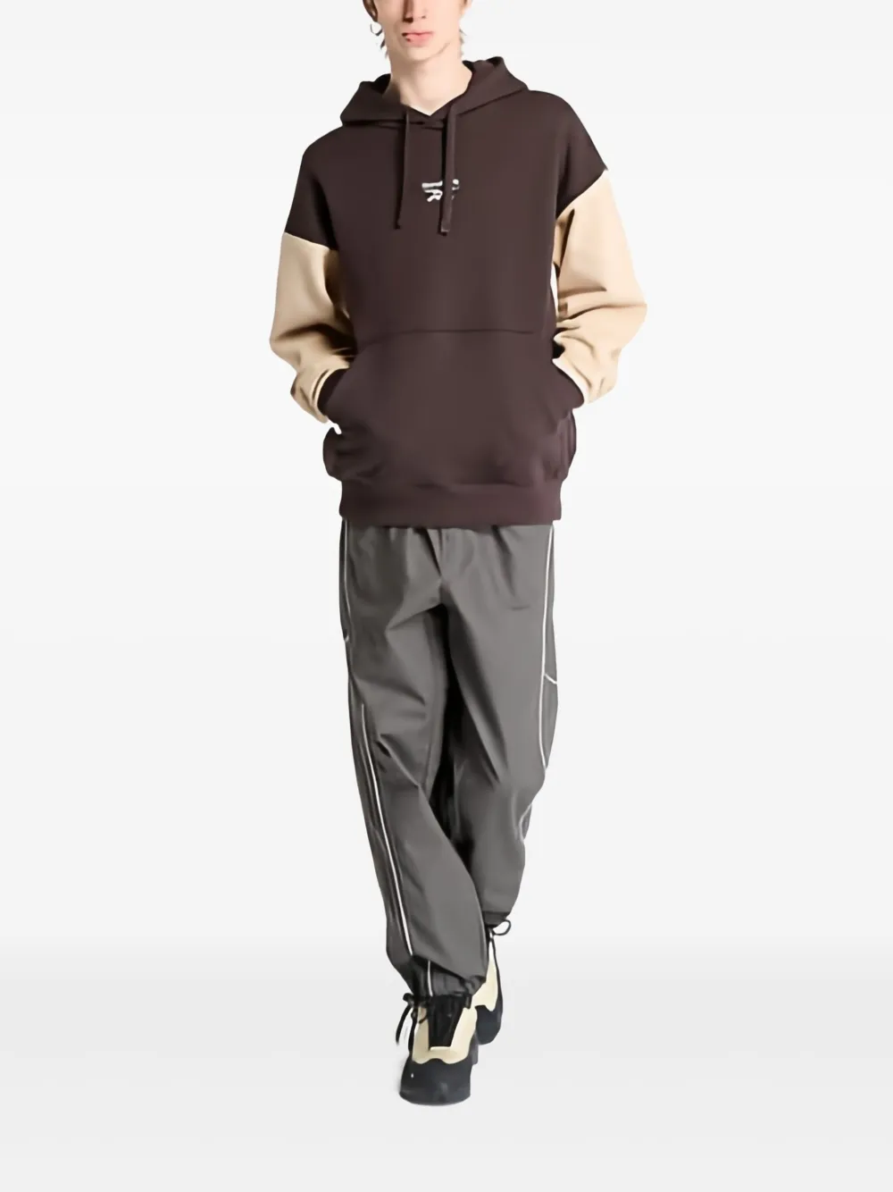 Reebok Tweekleurige hoodie Bruin