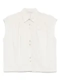 Transit pleat-detailed shirt - Neutrals