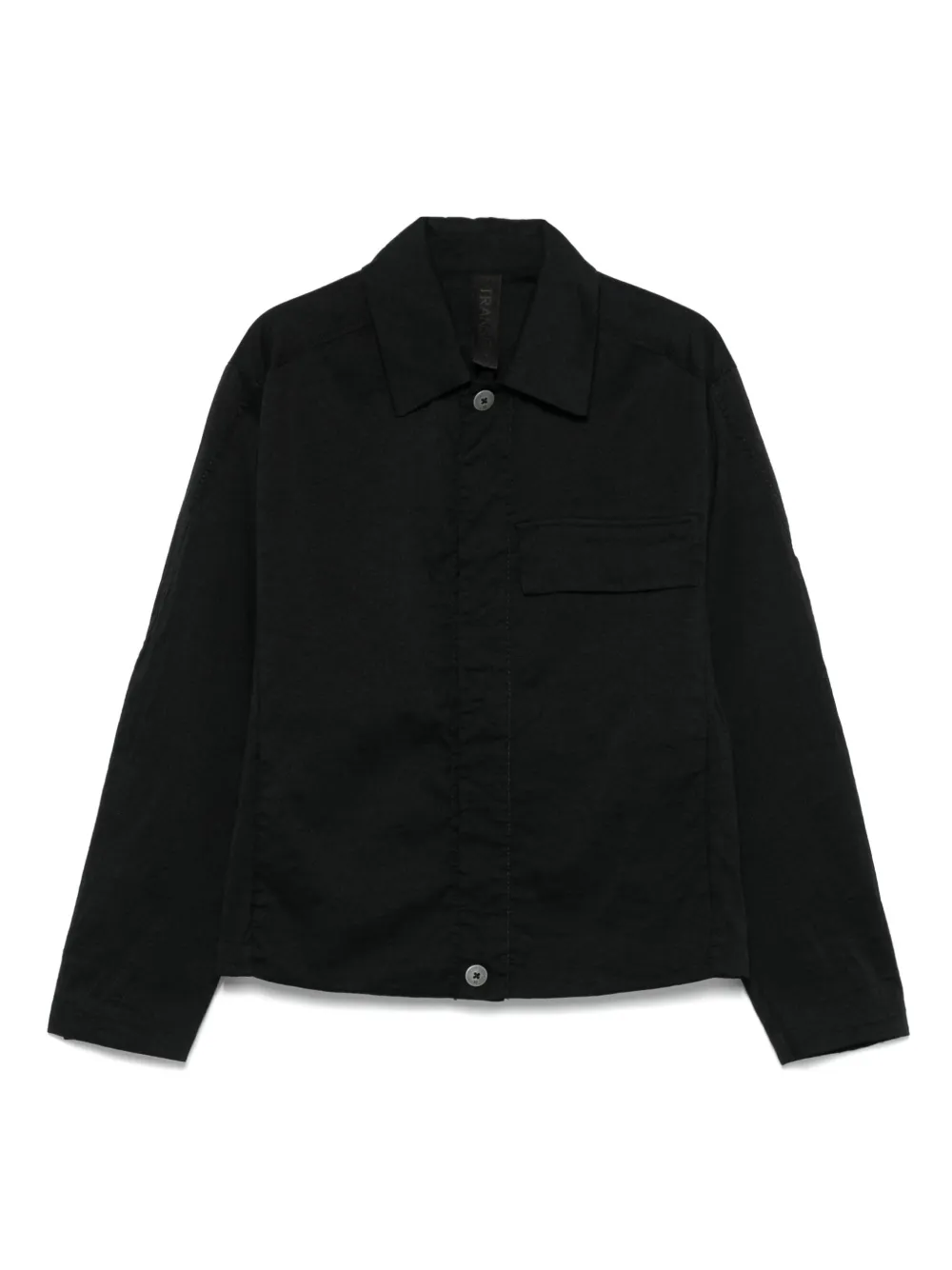 Transit buttoned shirt jacket | Black | Image 1