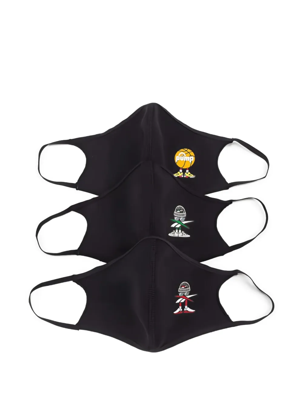 Reebok cibrebocas Icon grande (set de 3) | negro | Image 1